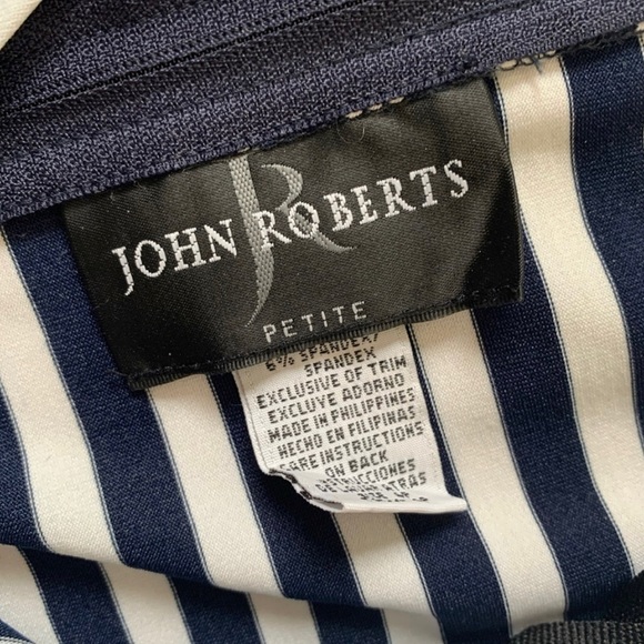 Vintage 90s Navy & White Jumpsuit - Picture 4 of 8